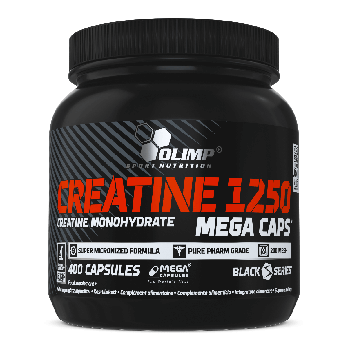 Kreatin 1250 Mega Caps® – 400 kapsül