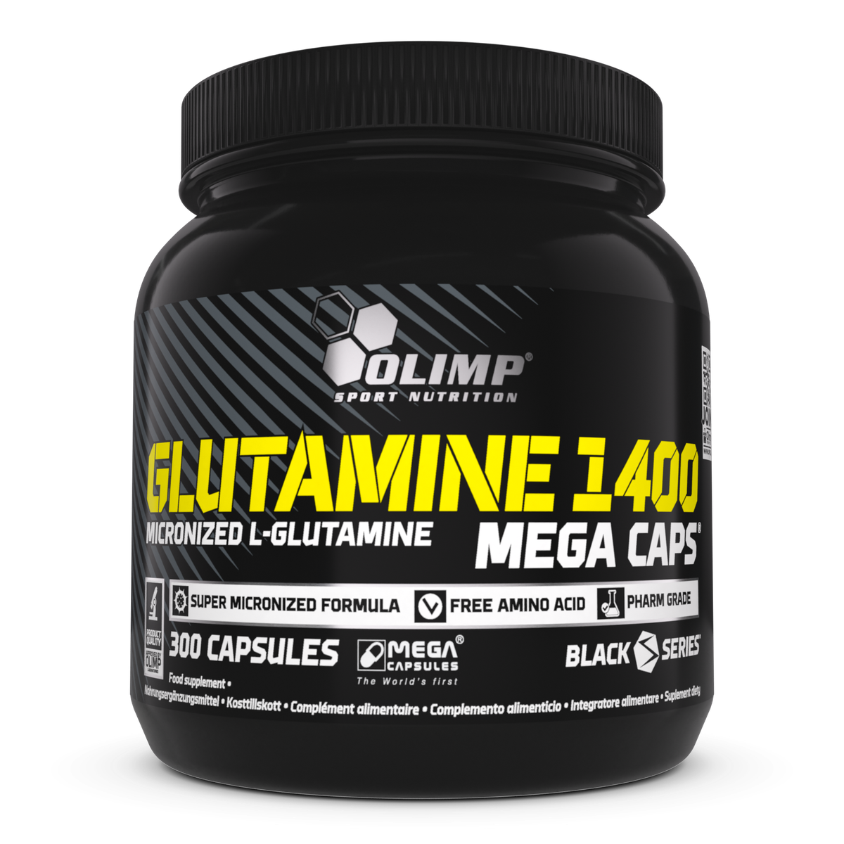 Glutamin 1400 Mega Caps® – 300 kapsül
