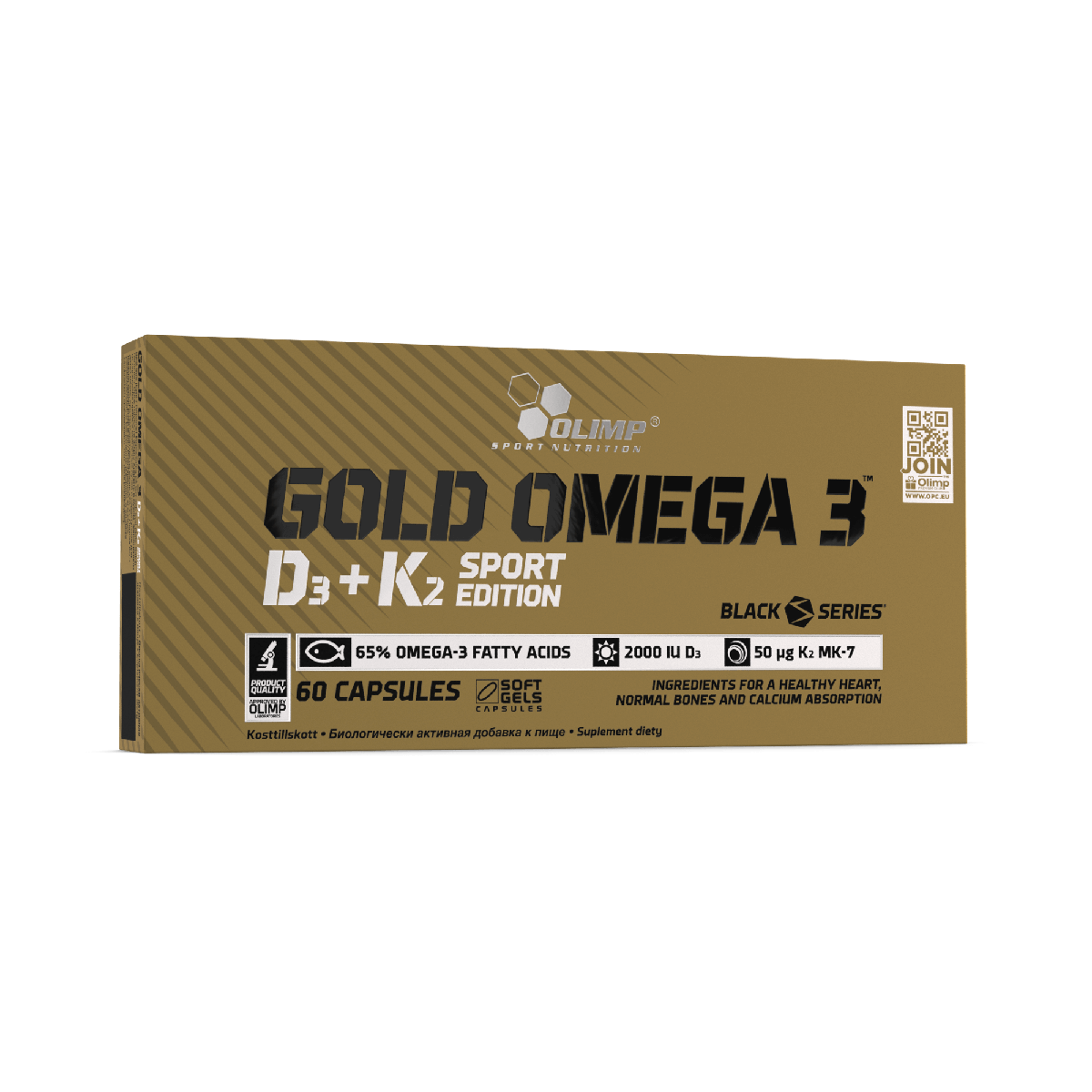 Gold Omega 3 D3+K2 Sport Edition – 60 kapsül