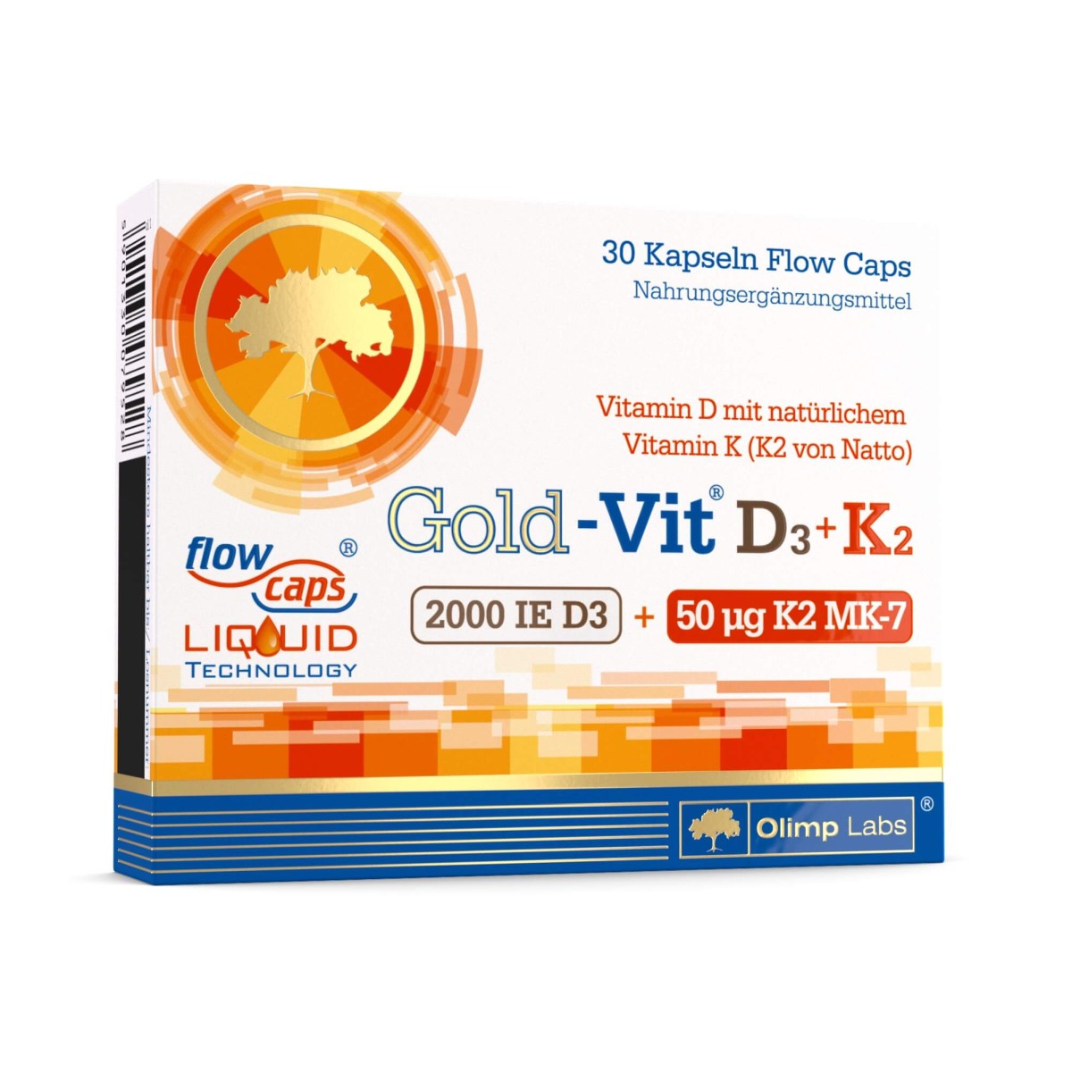 Gold-Vit D3+K2 2000 IU – 30 kapsül